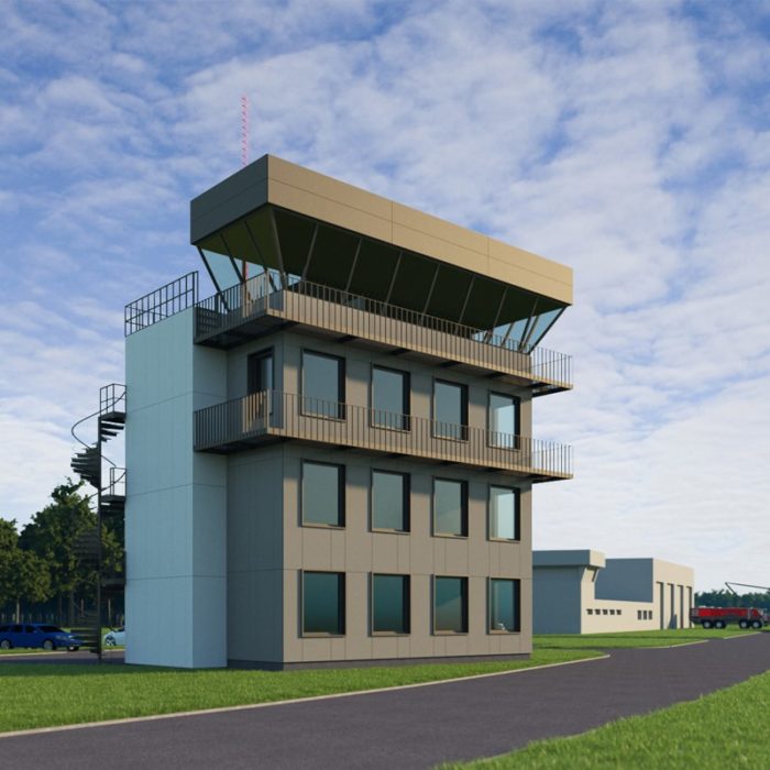 Wieża Kontroli Lotów Lotnisko Modlin Kwadratura - biuro architektoniczne