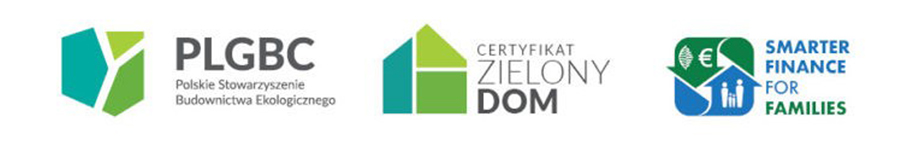 logo PLGBC Certyfikat Zielony Dom Smarter Finance for Families 